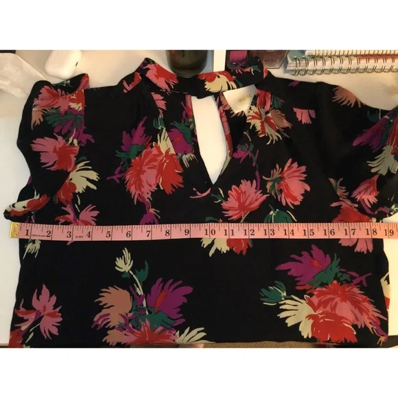 Anthropologie Maeve Bella Choker Floral Blouse Size XS - Picture 12 of 12